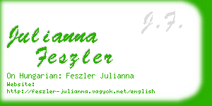 julianna feszler business card